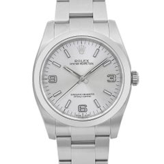 Rolex Oyster Perpetual 36mm Steel Silver Dial Automatic Mens Watch 116000