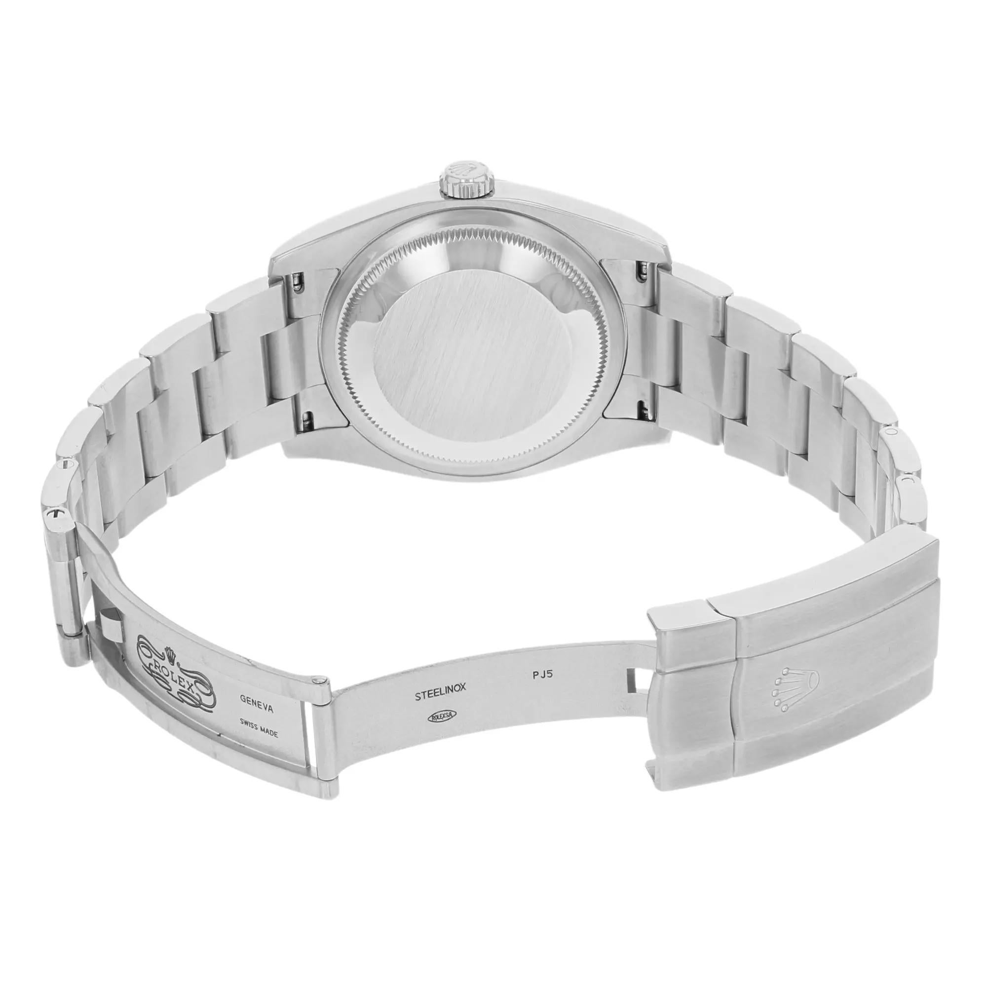 Rolex Oyster Perpetual 36mm Steel Silver Dial Automatic Mens Watch 116000 en vente 1