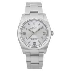 Rolex Oyster Perpetual 36mm Steel Silver Dial Automatic Mens Watch 116000