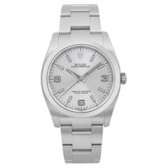 Rolex Oyster Perpetual 36mm Steel Silver Dial Automatic Mens Watch 116000
