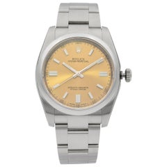 Rolex Oyster Perpetual Steel White Grape Dial Men's Watch 116000WGSO