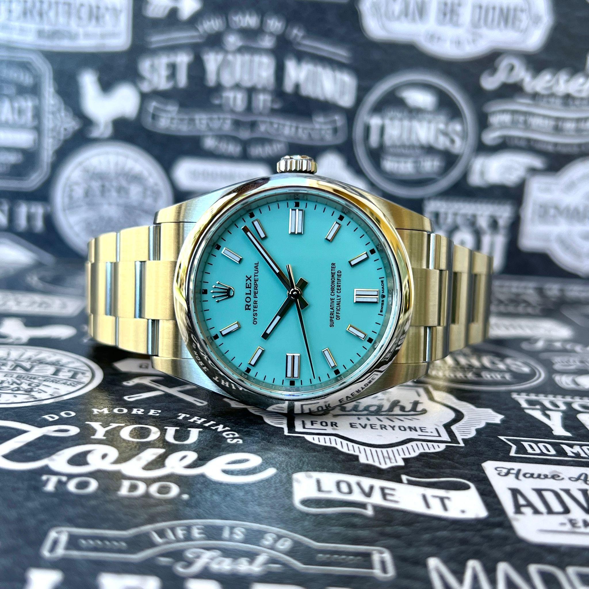 Orologio Rolex oyster perpetual 36mm In condizioni Nuovo in vendita a New York, NY