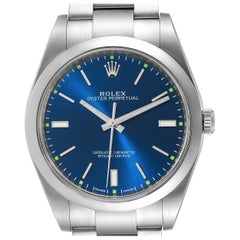 Rolex Oyster Perpetual 39 Blue Dial Steel Men’s Watch 114300