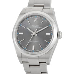 Rolex Oyster Perpetual 39 Dark Rhodium Dial Watch 114300-0001