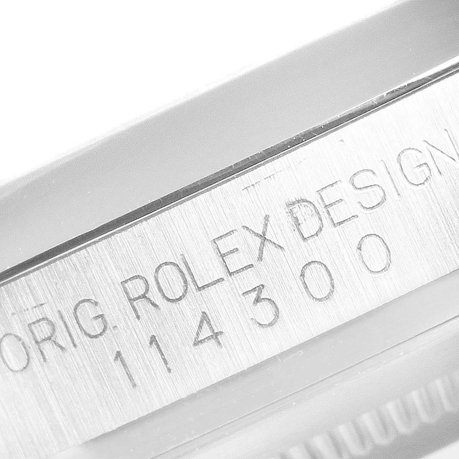 Rolex Oyster Perpetual 39 Rhodium Dial Steel Mens Watch 114300 In Excellent Condition In Atlanta, GA