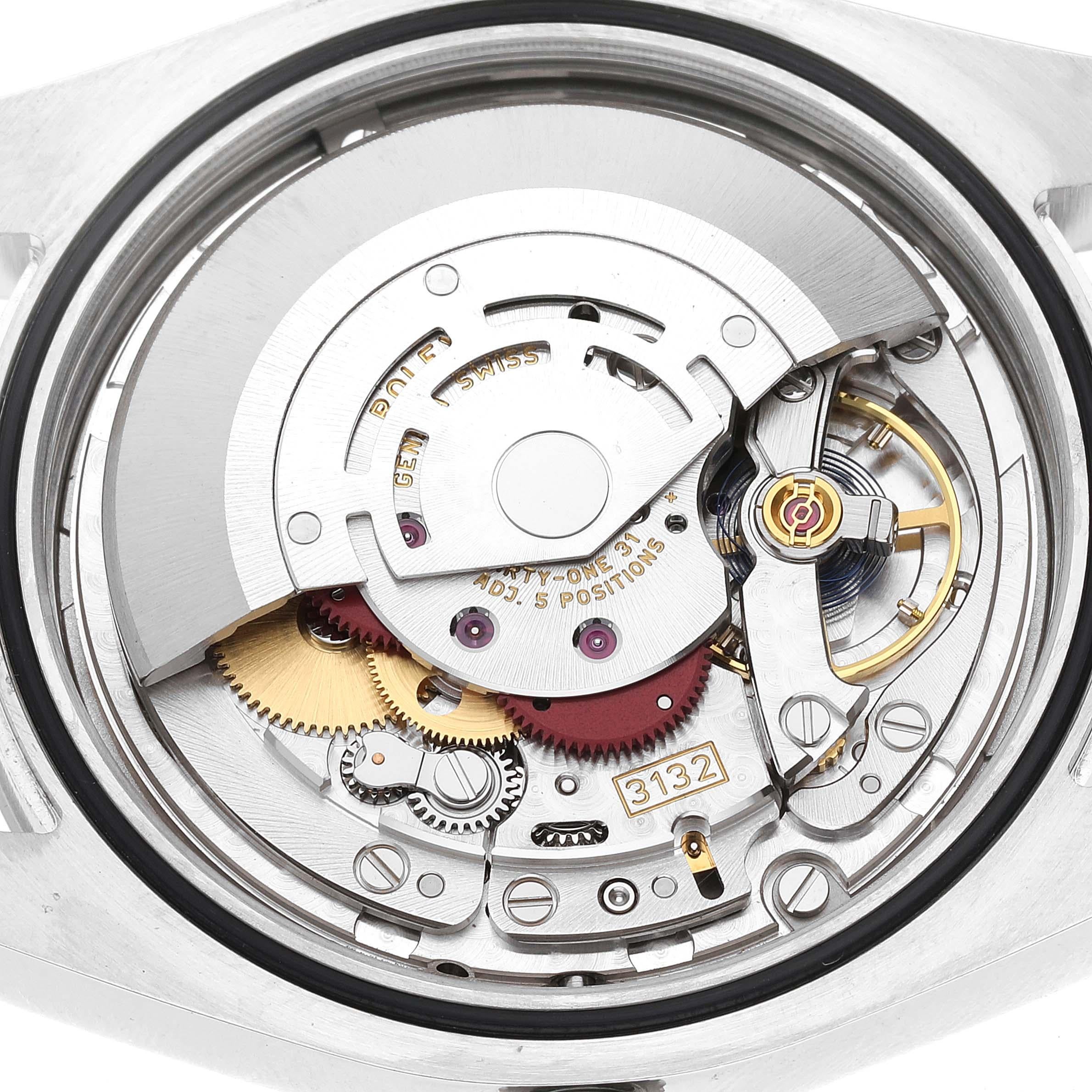Rolex Montre Oyster Perpetual 39 avec cadran en acier et cadran en rhodium pour hommes 114300 3