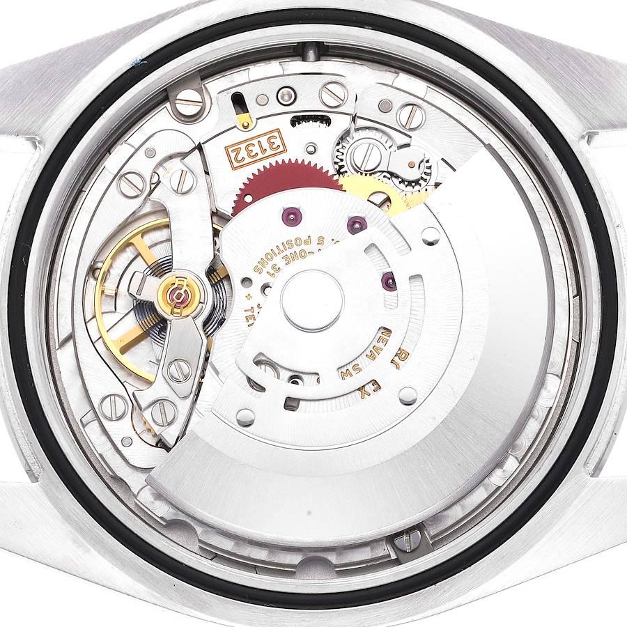Rolex Oyster Perpetual 39 Rhodium Zifferblatt Stahl-Herrenuhr 114300 im Angebot 5