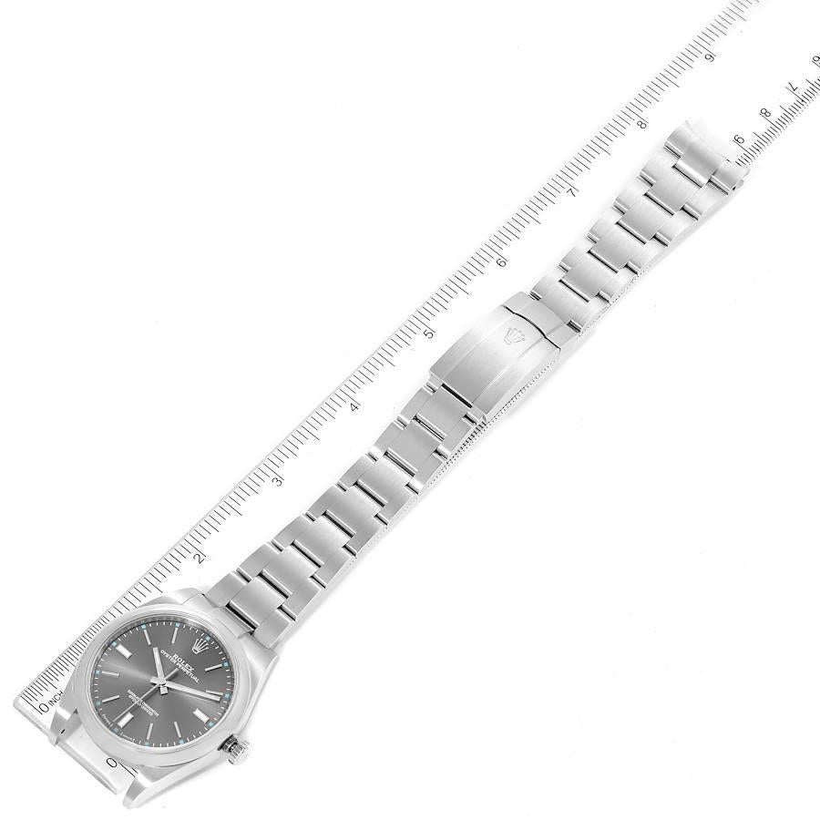 Rolex Oyster Perpetual 39 Rhodium Dial Steel Mens Watch 114300 2