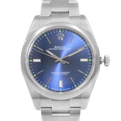 Rolex Oyster Perpetual 39 Steel Blue Dial Automatic Men's Watch 114300BLSO
