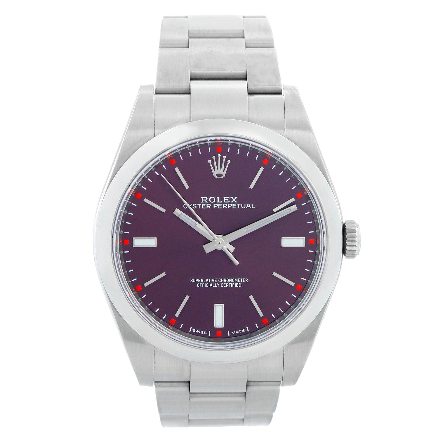 Rolex Oyster Perpetual 39mm  "Red Grape" Watch