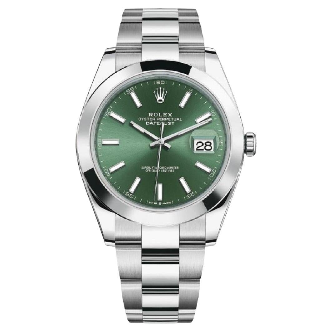 Rolex Oyster Perpetual New Model 2022 Oystersteel Mint Green Dial