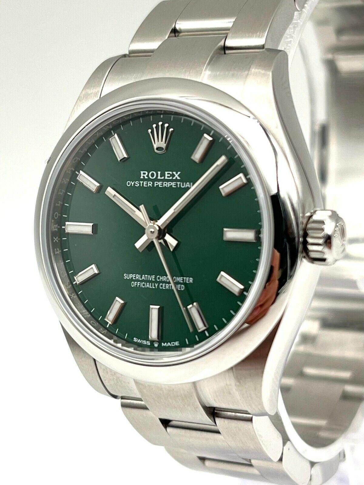 rolex op41 green dial