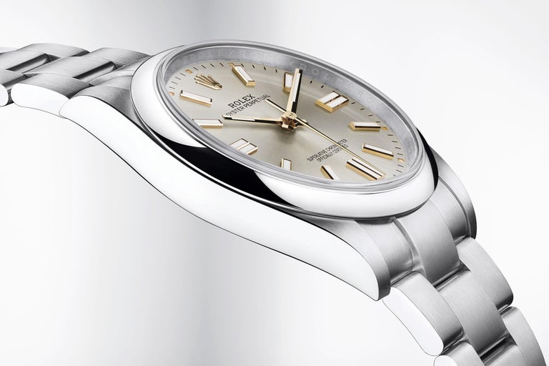 Rolex Oyster Perpetual 41 Silver Dial Men's Watch 124300 ...