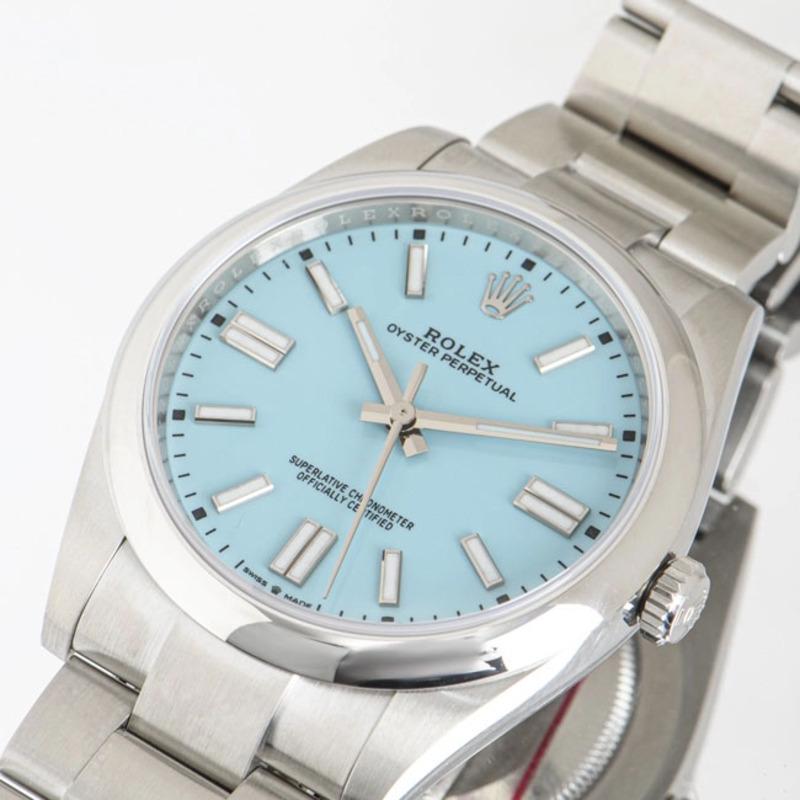 Rolex Oyster Perpetual 41 Tiffany Blue Dial 124300 1