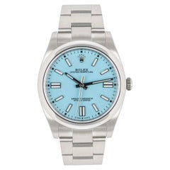 Rolex Oyster Perpetual 41 Tiffany Quadrante Blu 124300