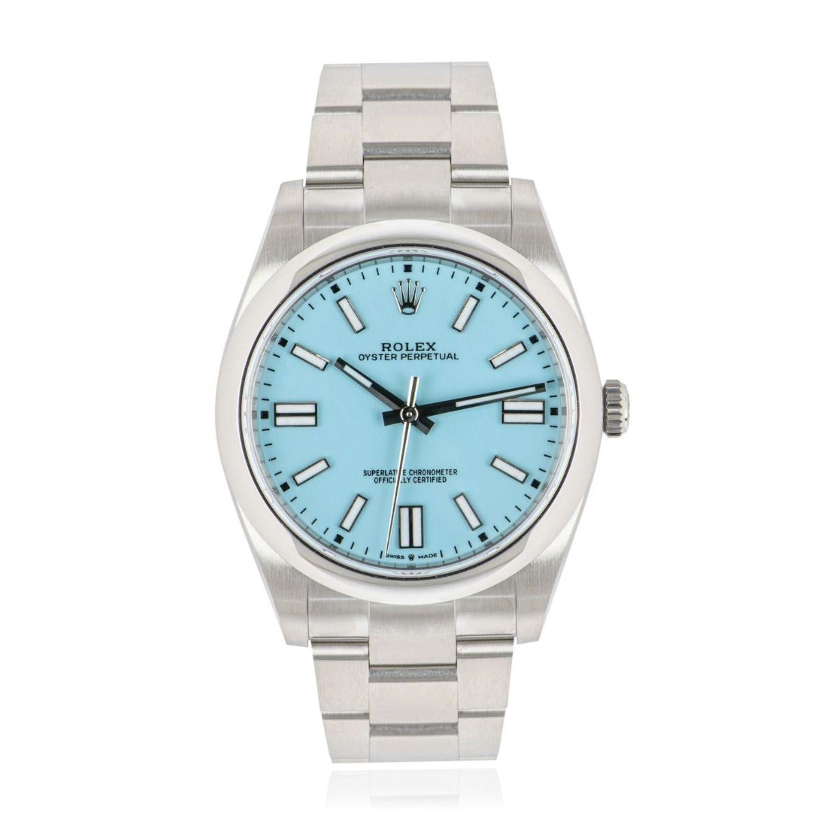Rolex Oyster Perpetual 41 Tiffany Dial 124300 1