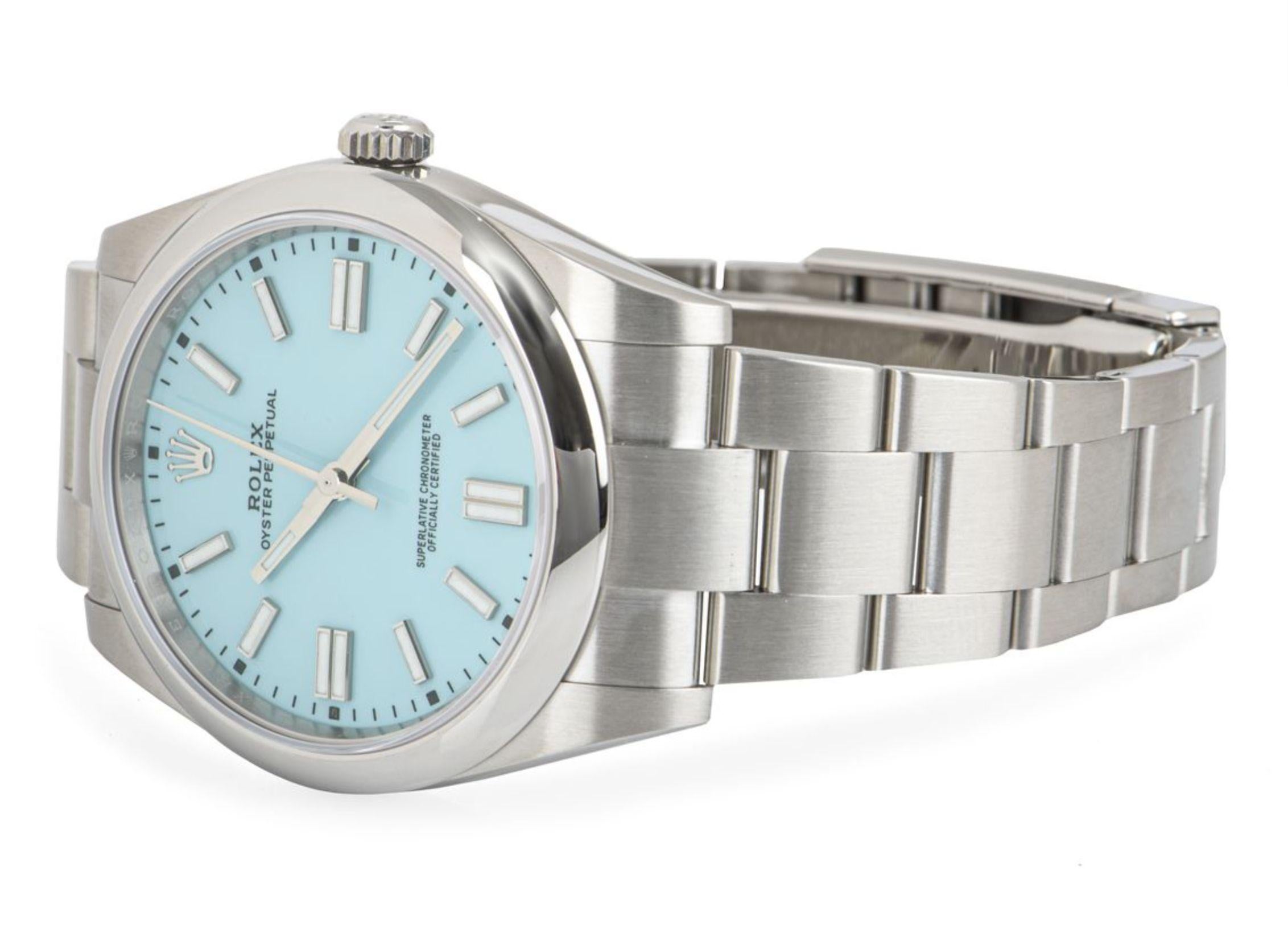 Rolex Oyster Perpetual 41 Tiffany Dial 124300 2
