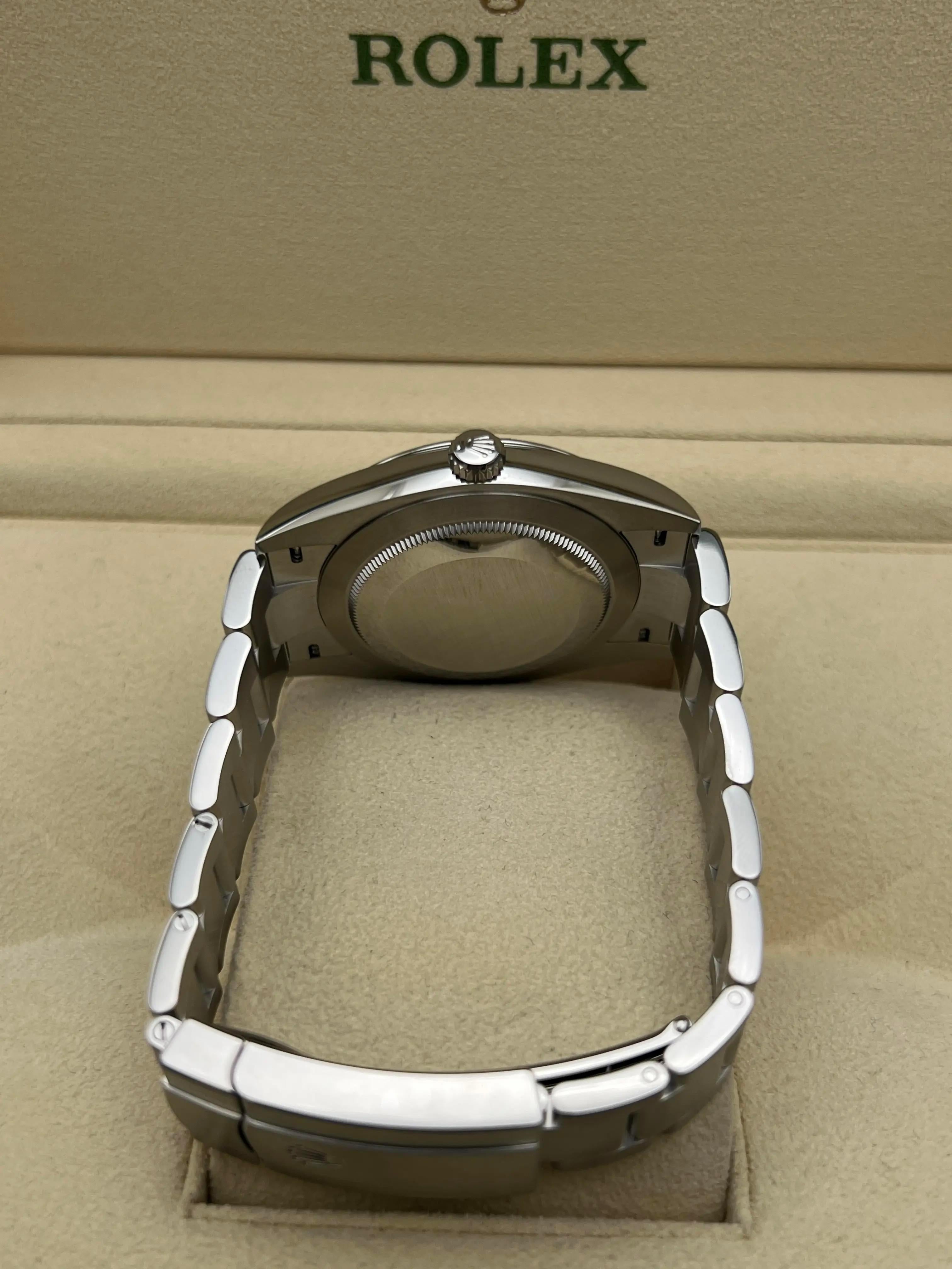 Rolex Oyster Perpetual 41mm 124300 Custom Türkis Zifferblatt Box & Papiere + Original im Angebot 2