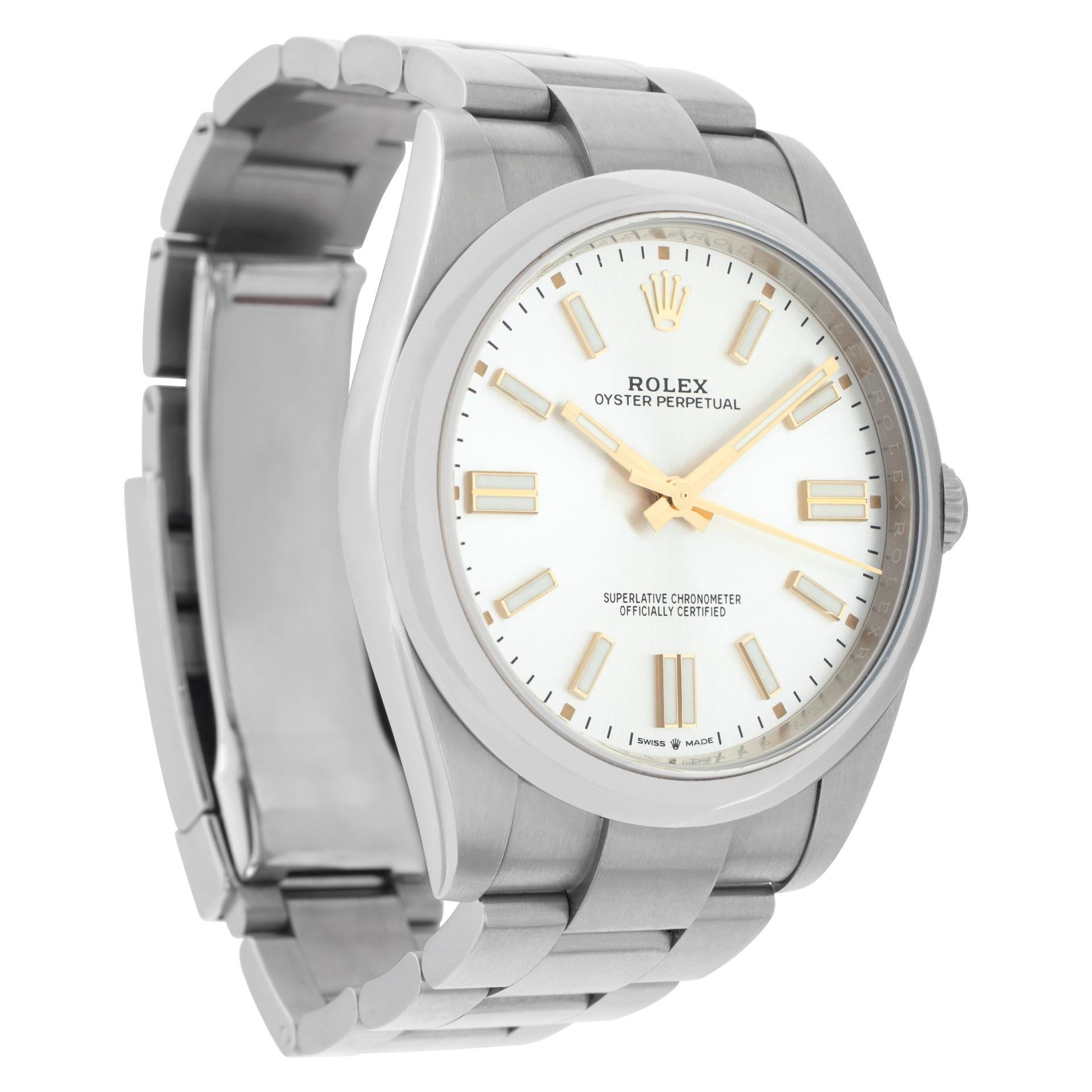 Rolex Oyster Perpetual 41 mm 124300 Excellent état à Surfside, FL