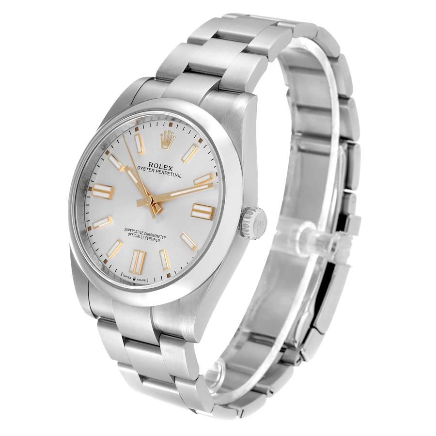 Men's Rolex Oyster Perpetual Automatic Steel Mens Watch 124300 Box Card For Sale