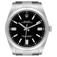 Rolex Oyster Perpetual Automatic Steel Mens Watch 124300 Box Card