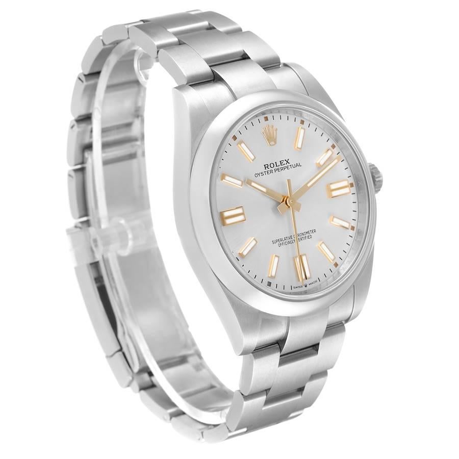 Rolex Oyster Perpetual Automatic Steel Mens Watch 124300 Unworn In Excellent Condition In Atlanta, GA
