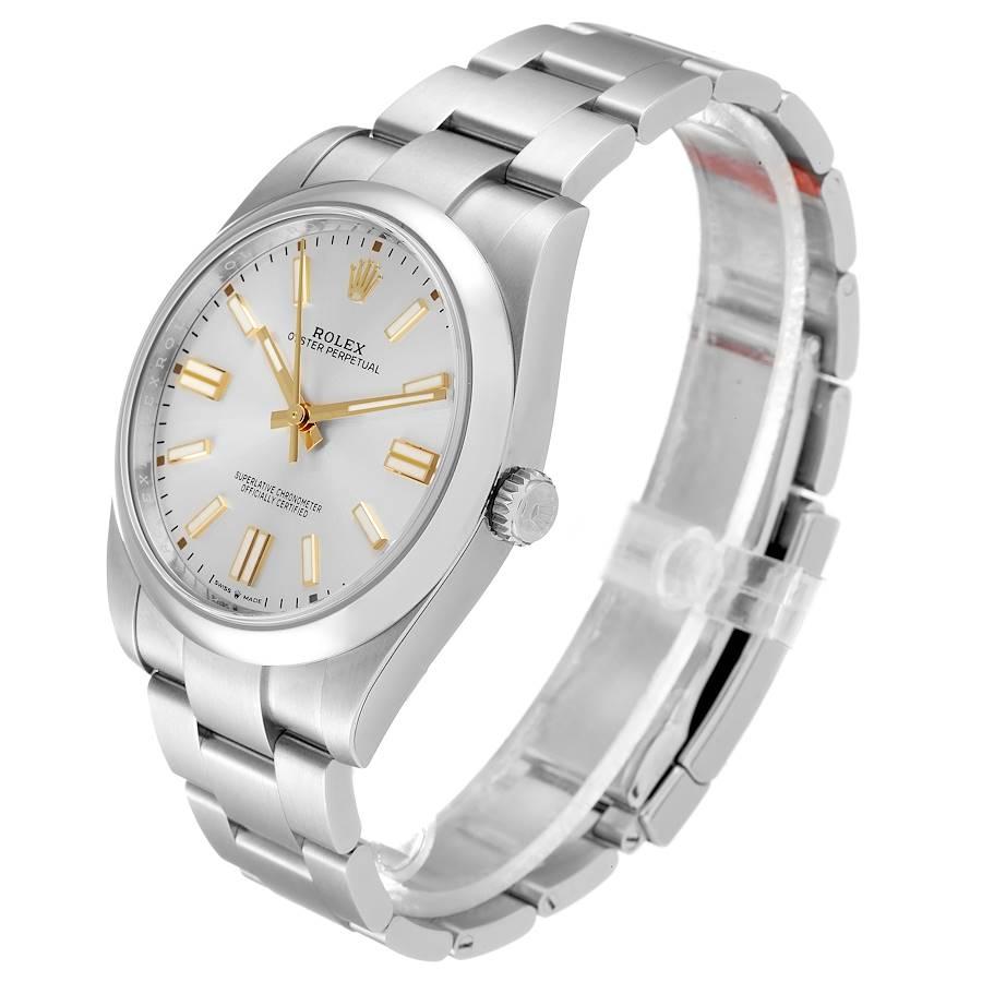 Rolex Oyster Perpetual Automatic Steel Mens Watch 124300 Unworn In Excellent Condition For Sale In Atlanta, GA