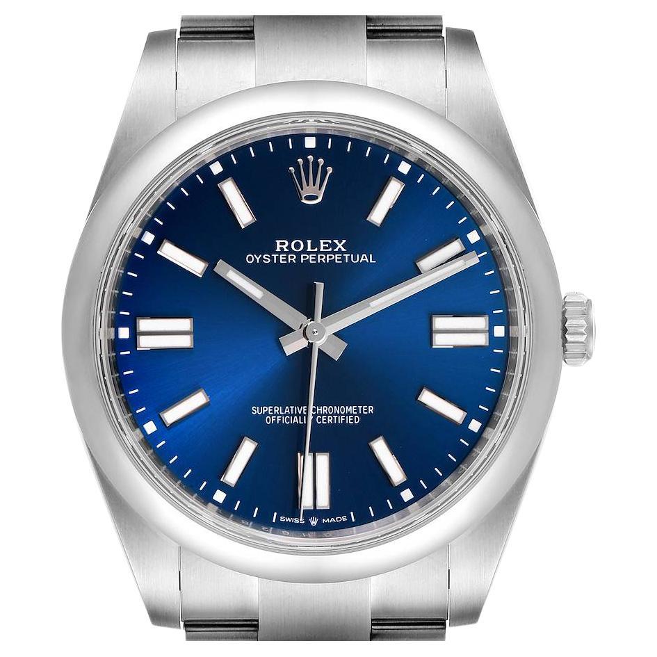 Rolex Oyster Perpetual Automatic Steel Mens Watch 124300 Unworn For Sale