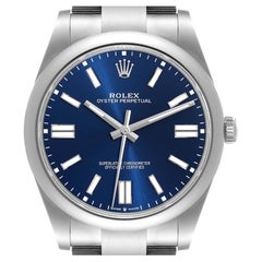 Rolex Oyster Perpetual 41mm Automatico in Acciaio Orologio da Uomo 124300 Non Indossato