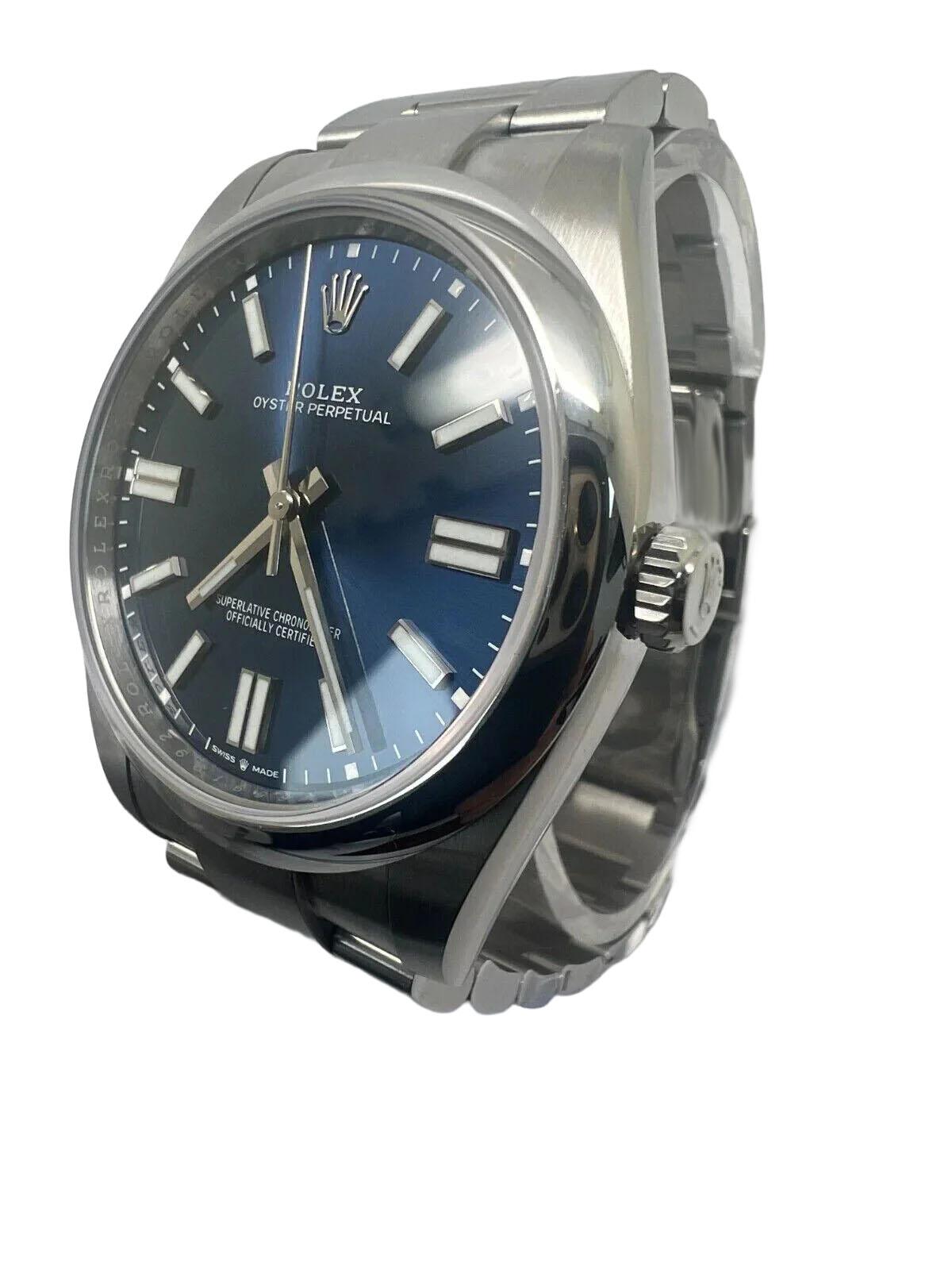 Reloj Rolex Oyster Perpetual 41mm Azul 124300 Imperio en venta