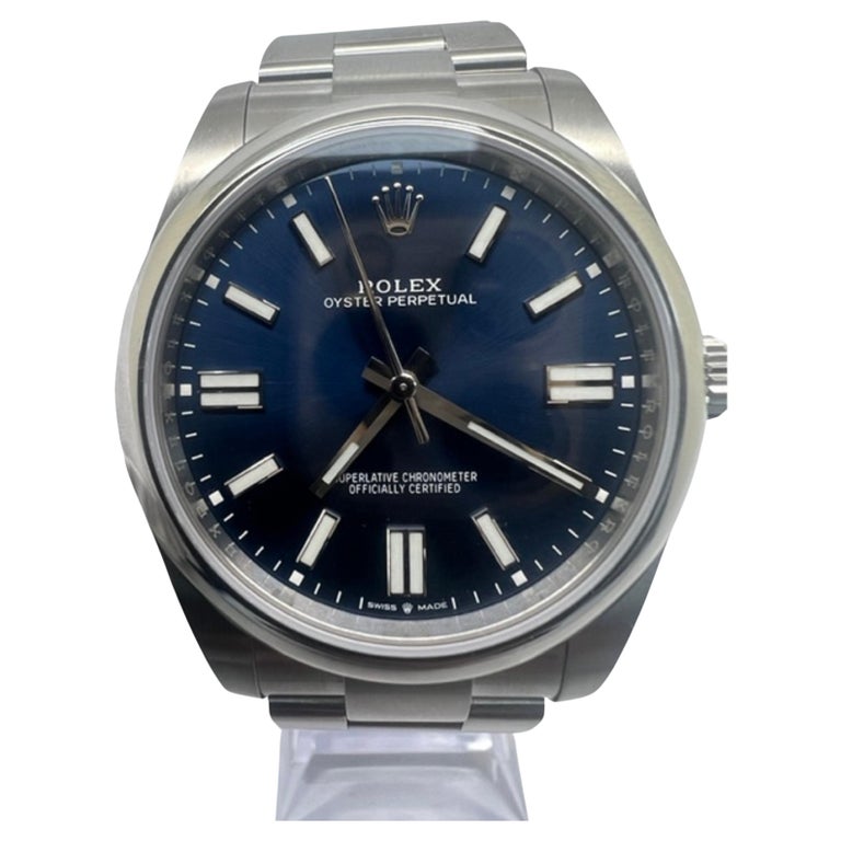 Rolex Oyster Perpetual Orologio Blu 2022 Nuovo in vendita su