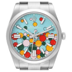 Rolex Oyster Perpetual 41mm Quadrante Celebration Acciaio Orologio Uomo 124300 Non indossato