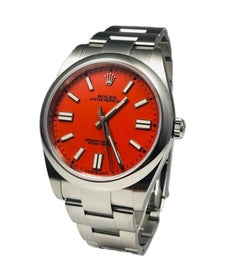 Rolex Oyster Perpetual Coral Red Dial Ref. 124300