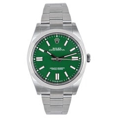 Rolex Oyster Perpetual 41mm Green Dial 124300