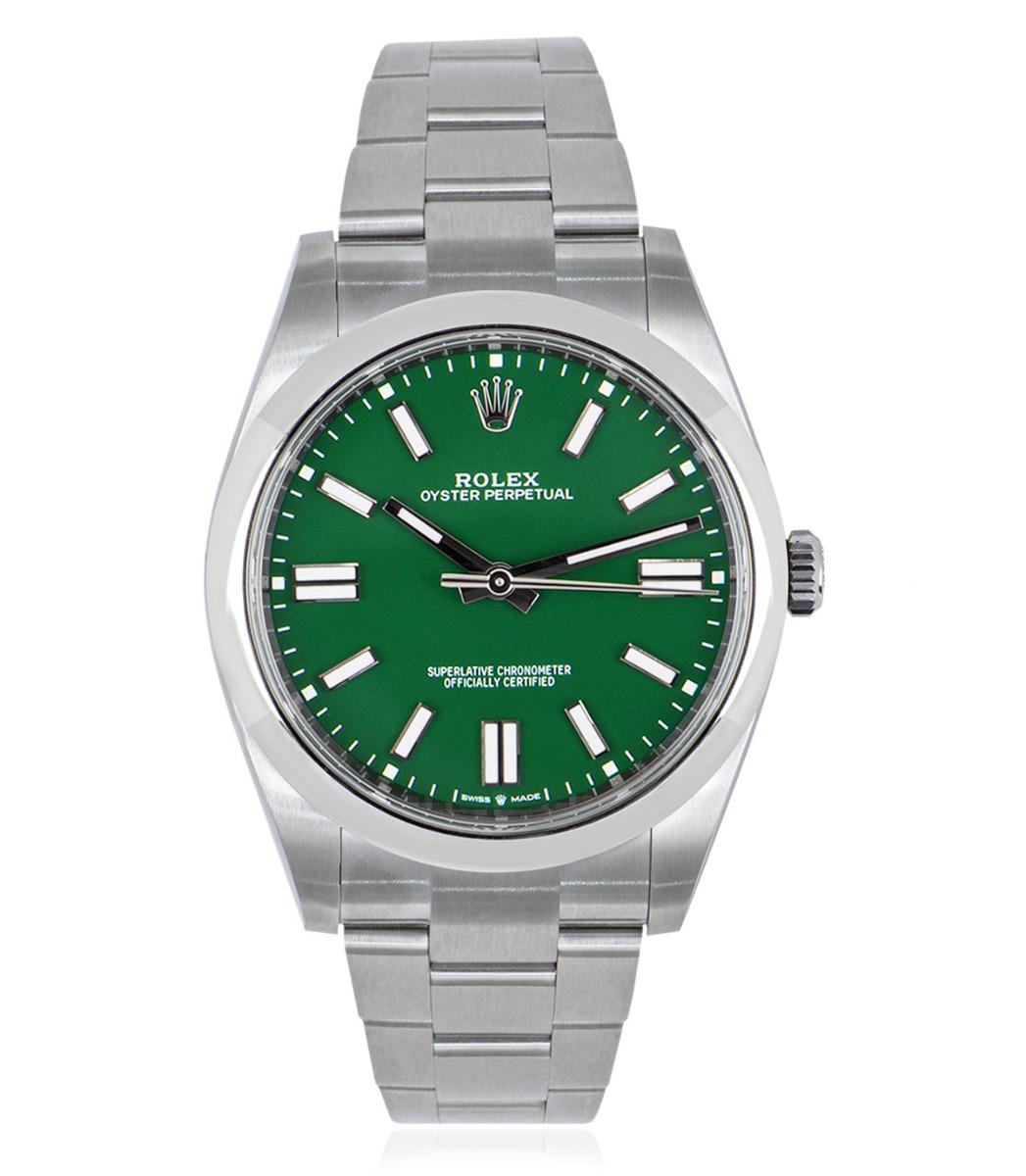 Rolex Oyster Perpetual 41mm Green Dial 134300