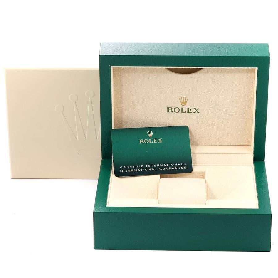 Rolex Oyster Perpetual Green Dial Steel Mens Watch 124300 Box Card 2