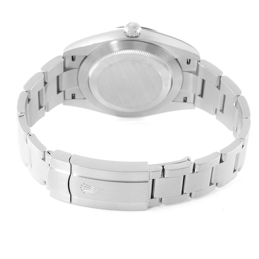 Rolex Oyster Perpetual Grünes Zifferblatt Stahl-Herrenuhr 124300 Ungetragen 4