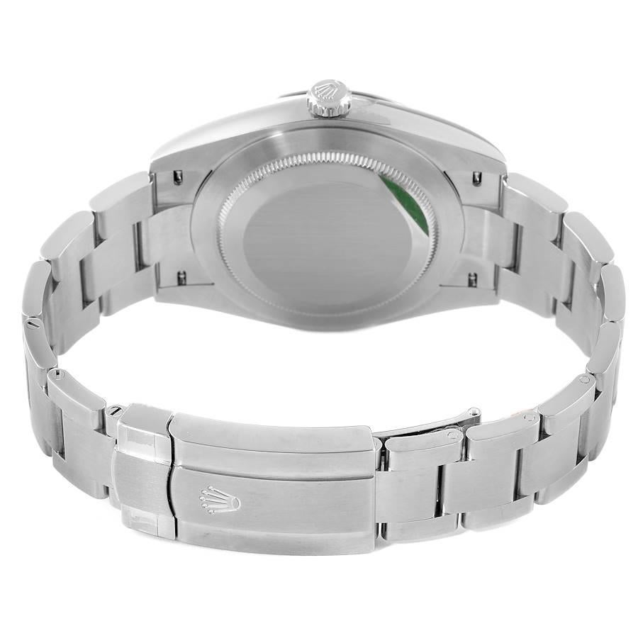 Men's Rolex Oyster Perpetual Green Dial Steel Mens Watch 124300 Unworn