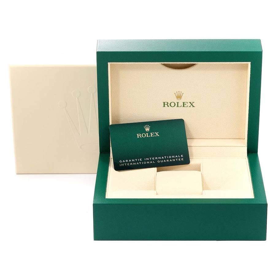 Rolex Oyster Perpetual Grünes Zifferblatt Stahl-Herrenuhr 124300 Ungetragen 6