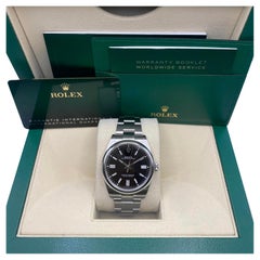 Reloj Rolex Oyster Perpetual 41mm Acero Esfera Negra Automático 124300