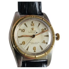 Rolex Oyster Perpetual 5015 14k SS Mens 1940s 32mm Bubble Back Automatic RA690 Rolex Oyster Perpetual 5015 14k SS Mens 1940s 32mm Bubble Back Automatic RA690