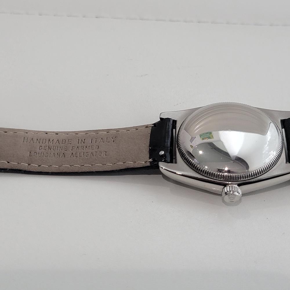 Rolex Oyster Perpetual 5052 34m Bubbleback Mens 1940s Vintage Automatic RA660 en vente 6