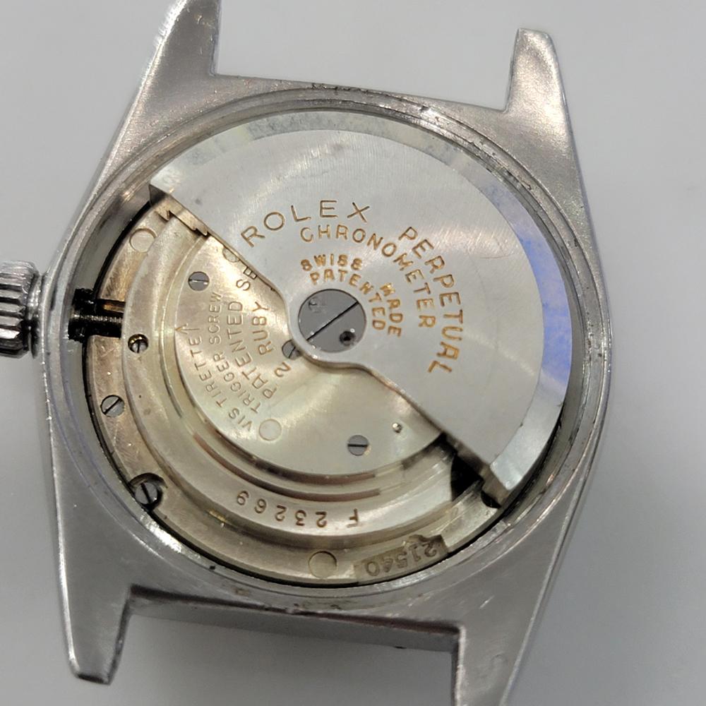 Rolex Oyster Perpetual 5052 34m Bubbleback Mens 1940s Vintage Automatic RA660 en vente 7