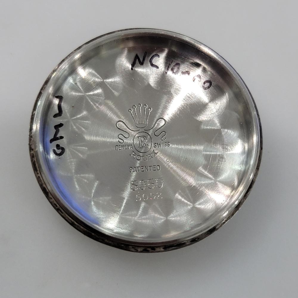 Rolex Oyster Perpetual 5052 34m Bubbleback Mens 1940s Vintage Automatic RA660 en vente 8