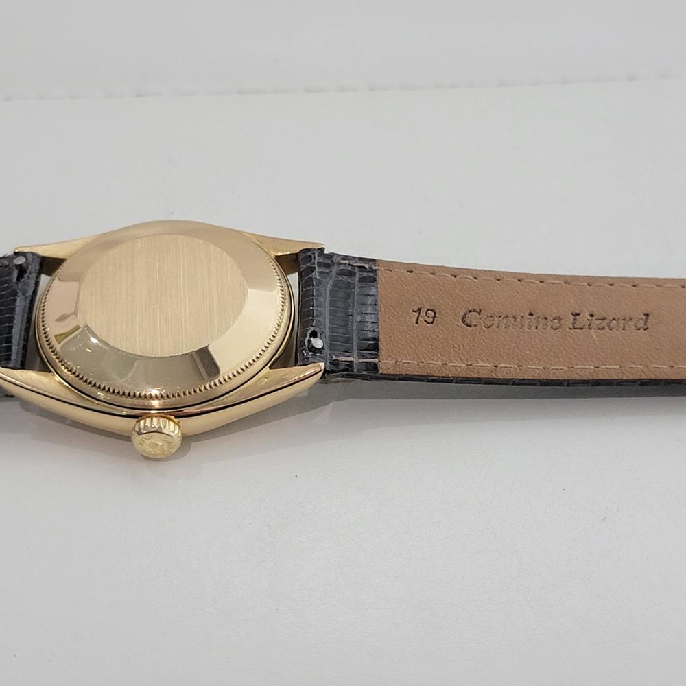 Rolex Oyster Perpetual 6084 Oro 18k 34mm Hombre Semi Burbuja Automático 1950 RA531 en venta 6