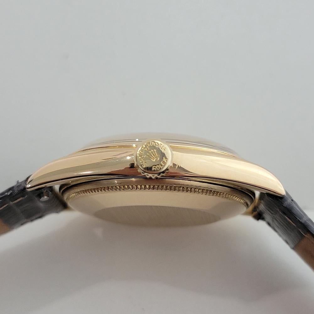 Rolex Oyster Perpetual 6084 Oro 18k 34mm Hombre Semi Burbuja Automático 1950 RA531 en venta 5