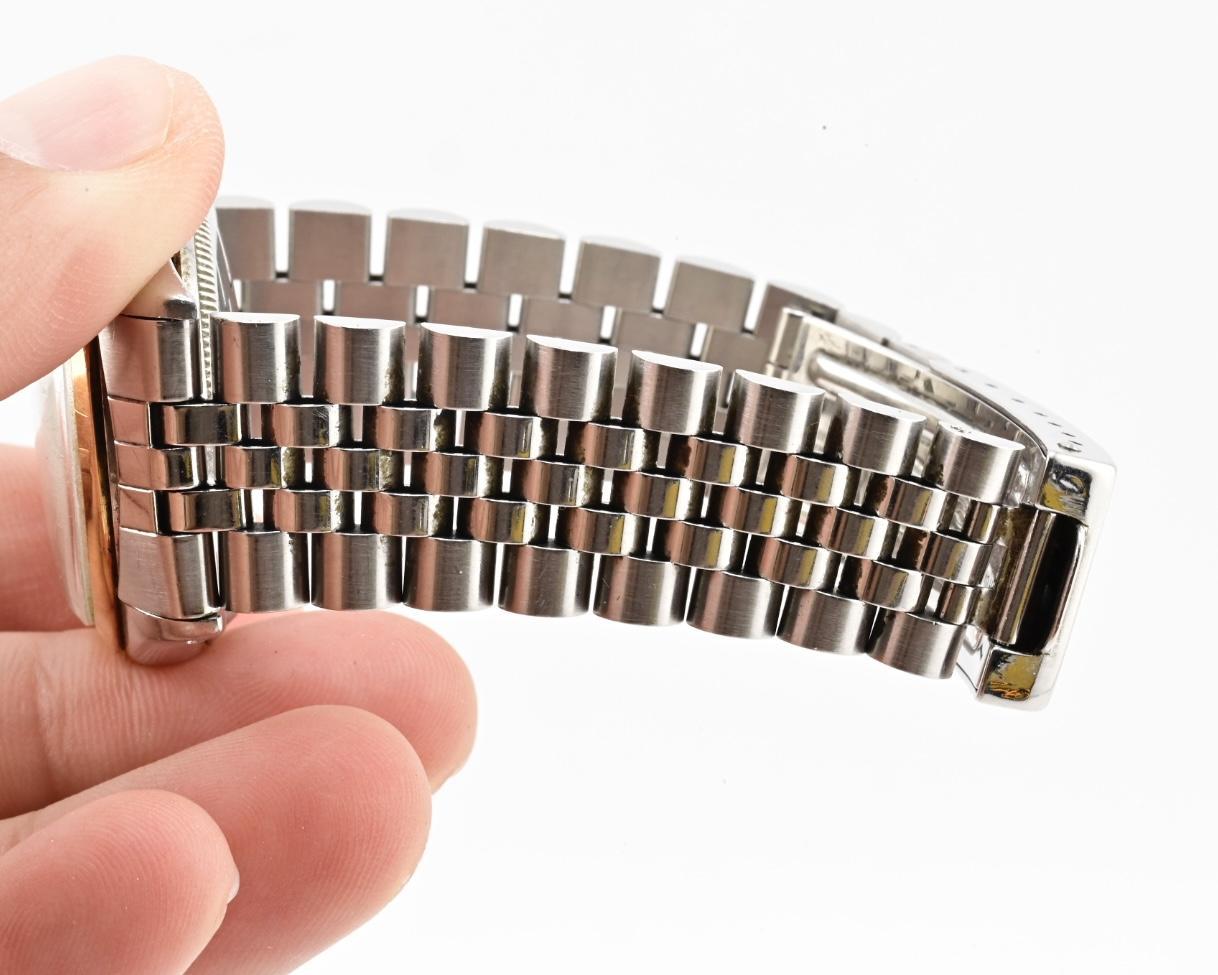 Rolex Oyster Perpetual 6085 Esfera Negra Acero Inoxidable y Bisel Dorado Automático en Bastante bueno estado para la venta en Media, PA