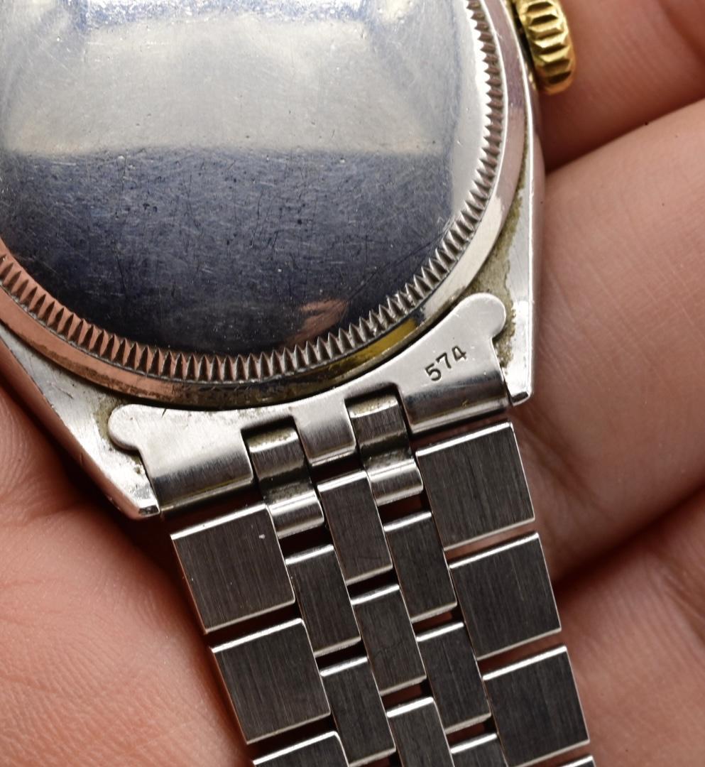 Rolex Oyster Perpetual 6085 Esfera Negra Acero Inoxidable y Bisel Dorado Automático en venta 2