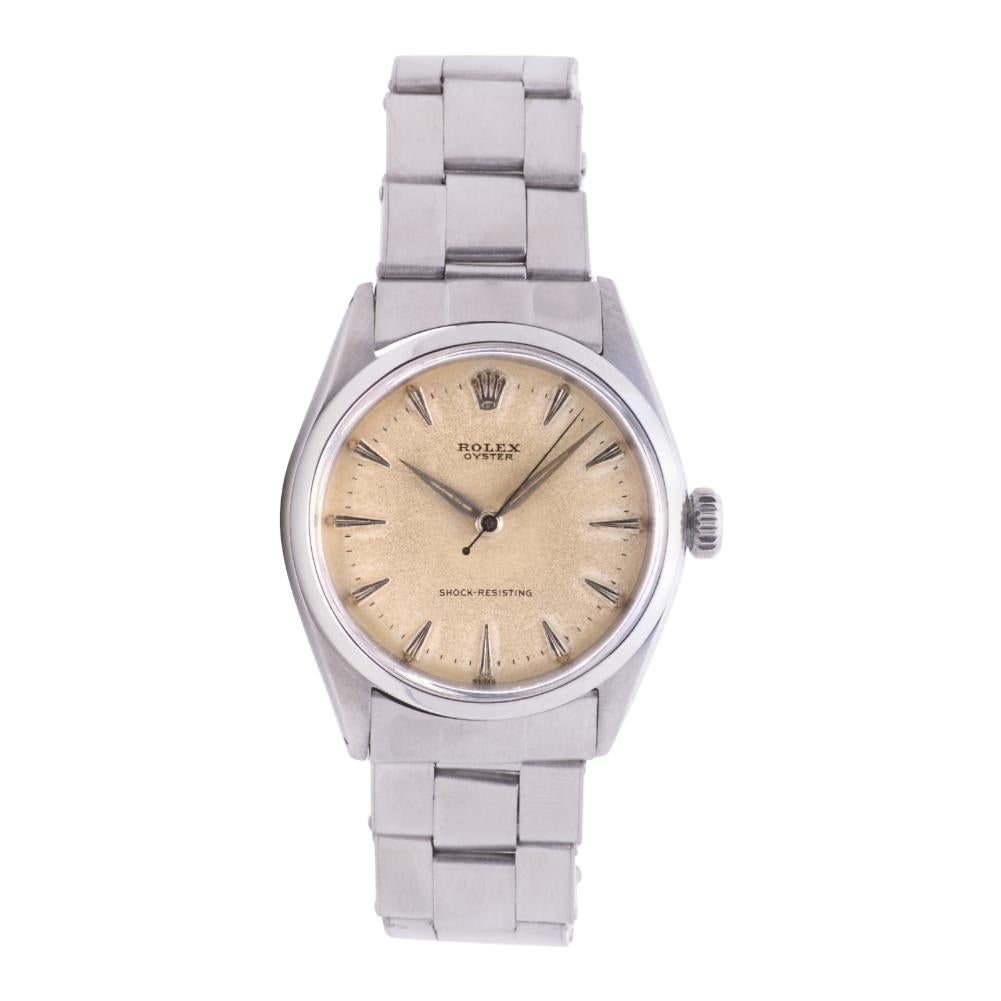 Rolex Oyster Perpetual 6480, Ivory Dial, Certified and Warranty For Sale