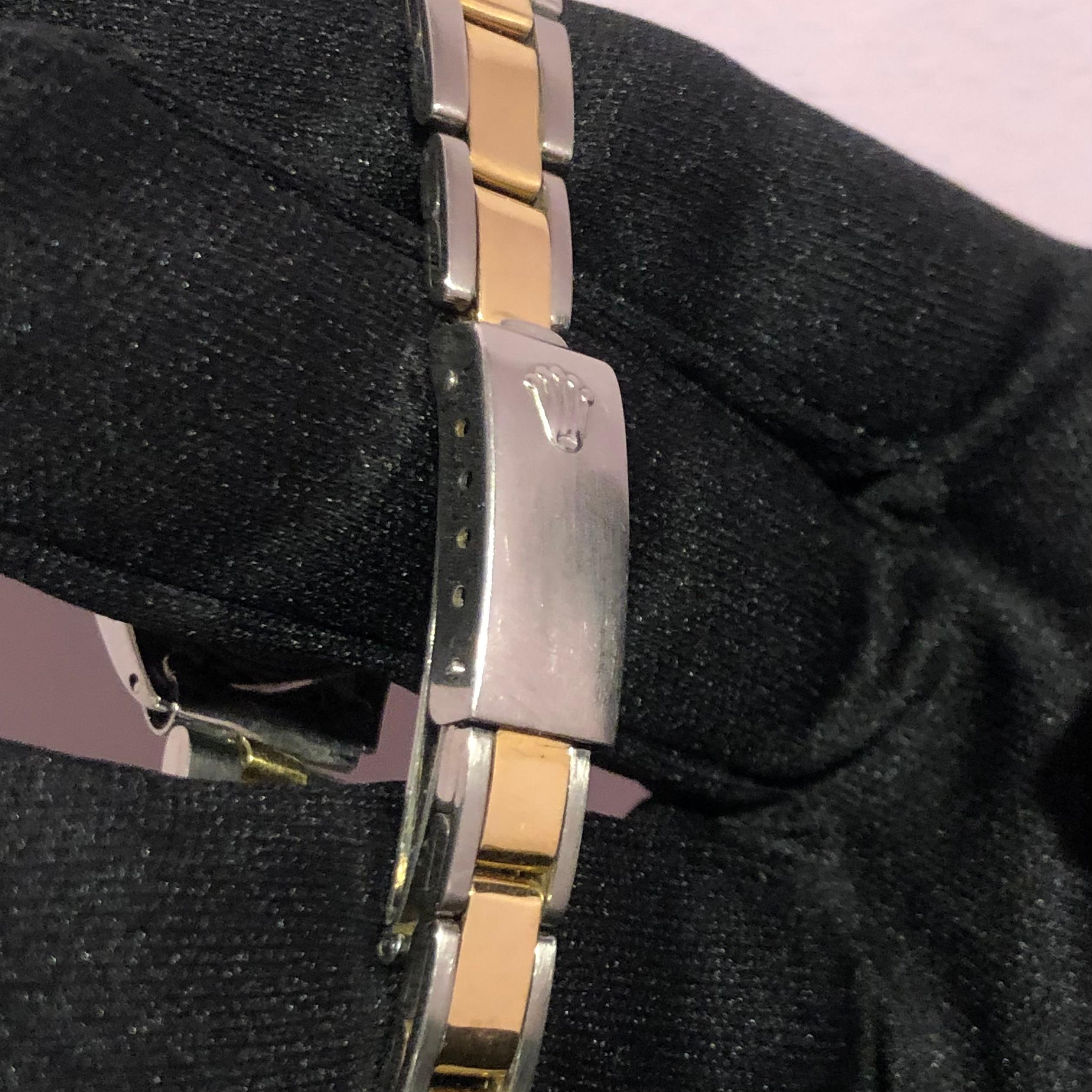 Rolex Oyster Perpetual 6517 Bicolor 14k Lady Date 26mm Oro en venta 2